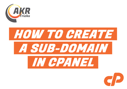 How to create a sub-domain in cpanel