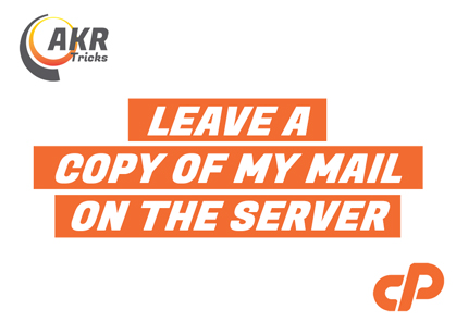 leave a copy of mail on the server